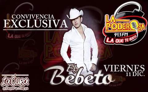 poderosachiapas's tweet photo. Gana tus accesos para la convivencia exclusiva con @El_Bebeto este 11 de diciembre, sintoniza La poderosa 91.1 https://t.co/nU0fYsbfAl