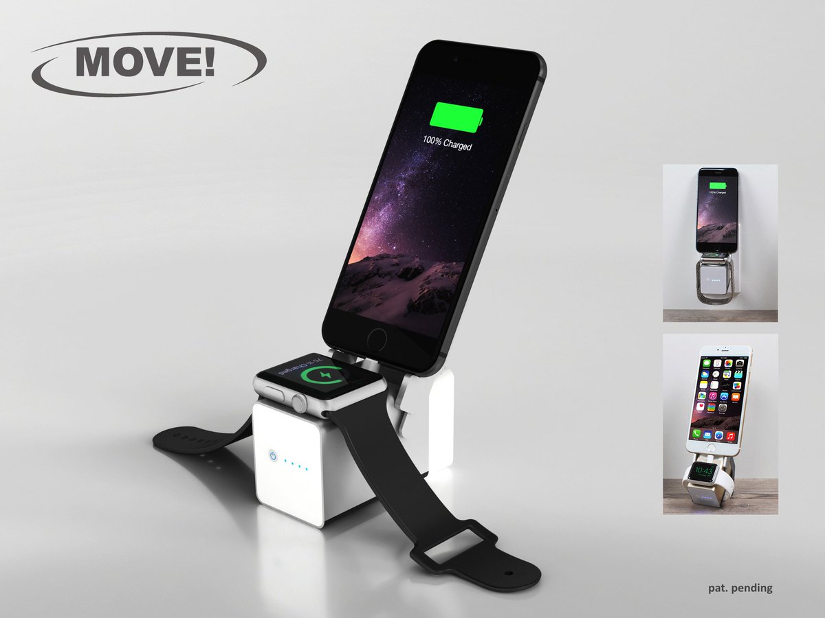 WatchDock's tweet image. MOVE! Keeps Climbing on #Kickstarter! See what this #PowerBank for #Apple is All About goo.gl/YUzpAO