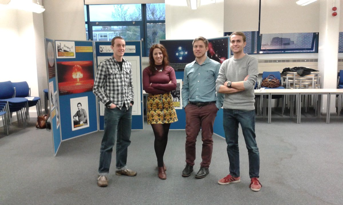 GRSoton's tweet photo. Preparing for the outreach event at QMUL today. Einstein's legacy #EL15 https://t.co/z29jSk4zQF