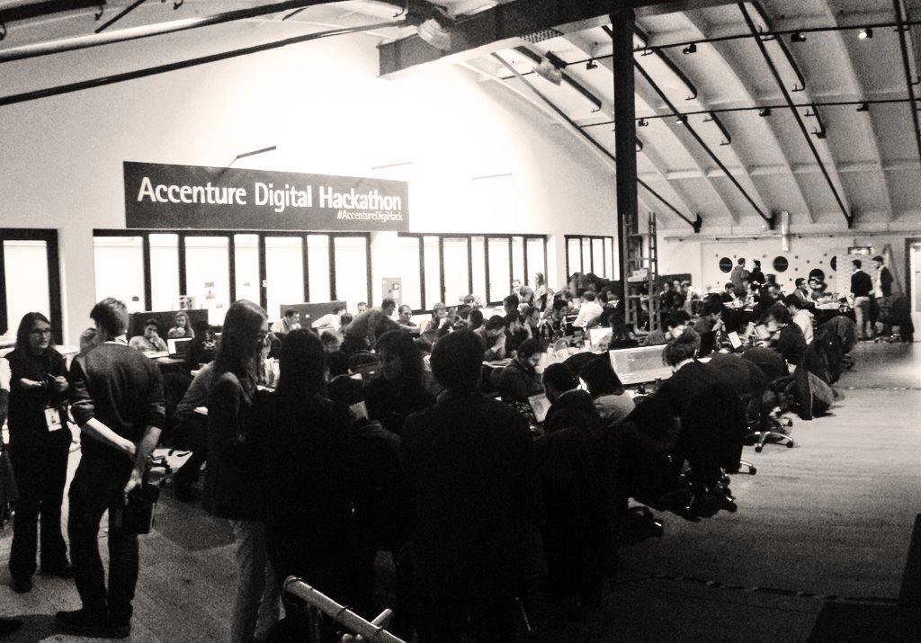 At #AccentureDigiHack su #Greenification e #SmartMobility.