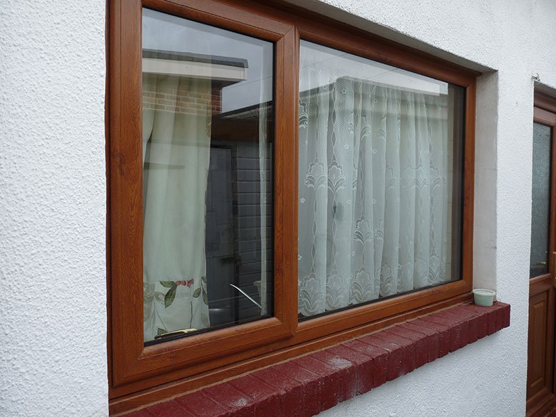 HomestyleCymru's tweet photo. Mrs Evans in Port Talbot new Golden Oak PVC Windows and Doors see what she said about us. https://t.co/oAbeQMEcnv https://t.co/x3IullXWgT
