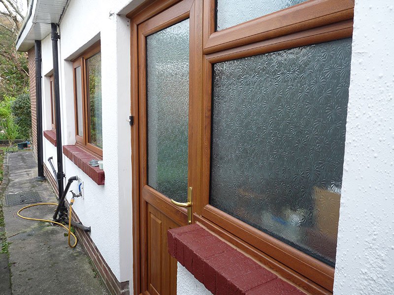 HomestyleCymru's tweet photo. Mrs Evans in Port Talbot new Golden Oak PVC Windows and Doors see what she said about us. https://t.co/oAbeQMEcnv https://t.co/x3IullXWgT