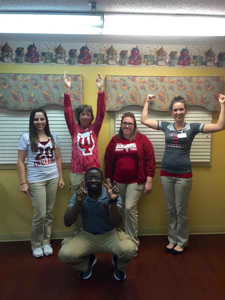 OwenValleyHC's tweet photo. We have spirit yes we do we have spirit how about you? Go IU #RivalryWeek #IUFB #BeatPurdue https://t.co/EjPt88UXxk