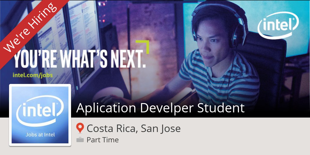 cristiaseg's tweet image. ¿Es un Aplication #Develper #Student en #SanJose? #Intel se está esperando! #oferta workfor.us/jobsatintel/65…