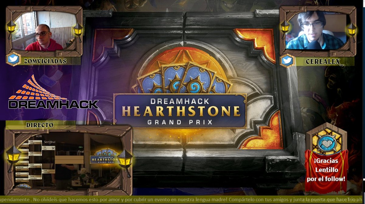Zomviciadas's tweet photo. Primera seminfinal #DHW15 #Hoej vs #Erseer en breves en www,https://t.co/6VSJDqNfMY @DreamHackSpain https://t.co/3Fj4mJxPen