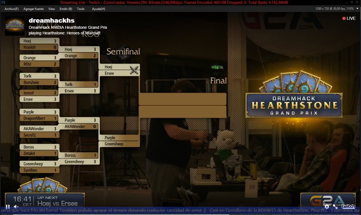 Zomviciadas's tweet photo. Primera seminfinal #DHW15 #Hoej vs #Erseer en breves en www,https://t.co/6VSJDqNfMY @DreamHackSpain https://t.co/3Fj4mJxPen
