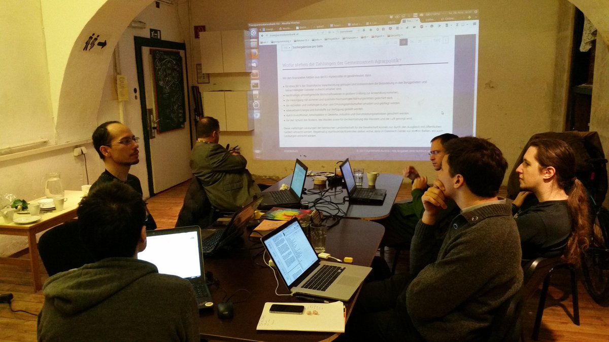 OKFNat's tweet photo. Erste Zwischenergebnisse: Sieht aus als ob wir heute noch Daten zu Agrarförderungen frei bekommen. #GuteDaten https://t.co/lQw4G59NpB