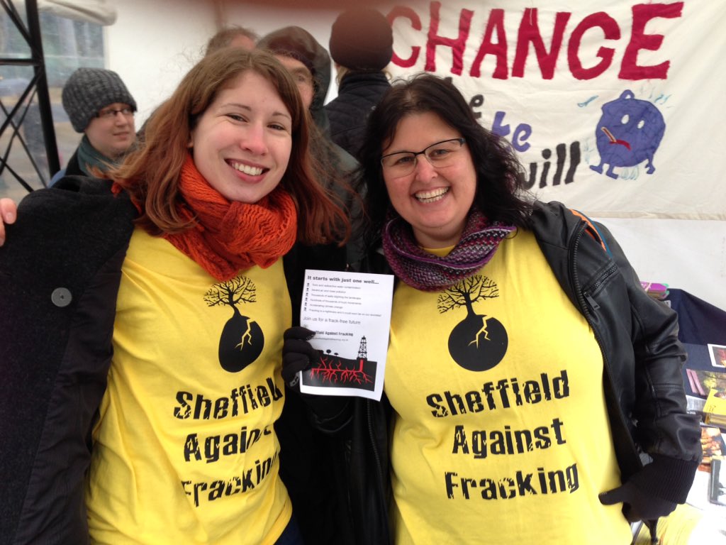 nofracksheff's tweet photo. Good turn out for #Sheffield #Timefortheclimate despite the rain! #COP21 https://t.co/etoQWJccYx