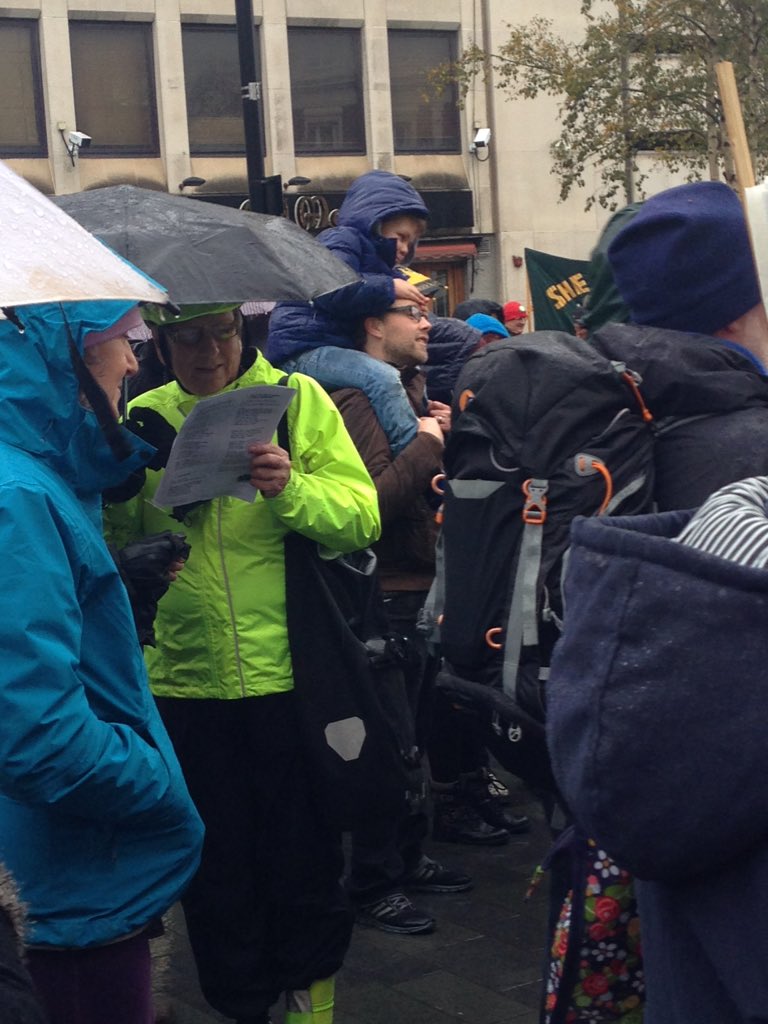 JoChamberlain2's tweet photo. Here's @Furbs33 standing up for the climate in Sheffield today @climatesheff #Timefortheclimate #ClimateMarch https://t.co/BT04lHJzxy