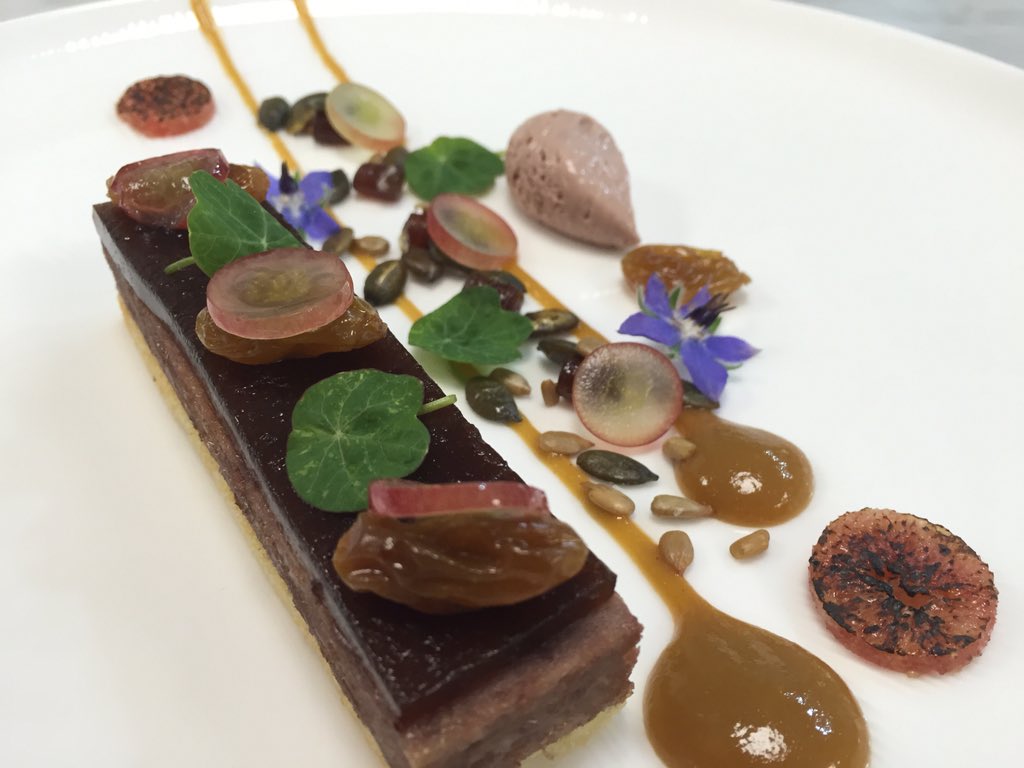 Olliehay's tweet photo. New Confit duck, golden sultana and muscatel grape dish @CanteenTweets https://t.co/2or0Y4fhi8