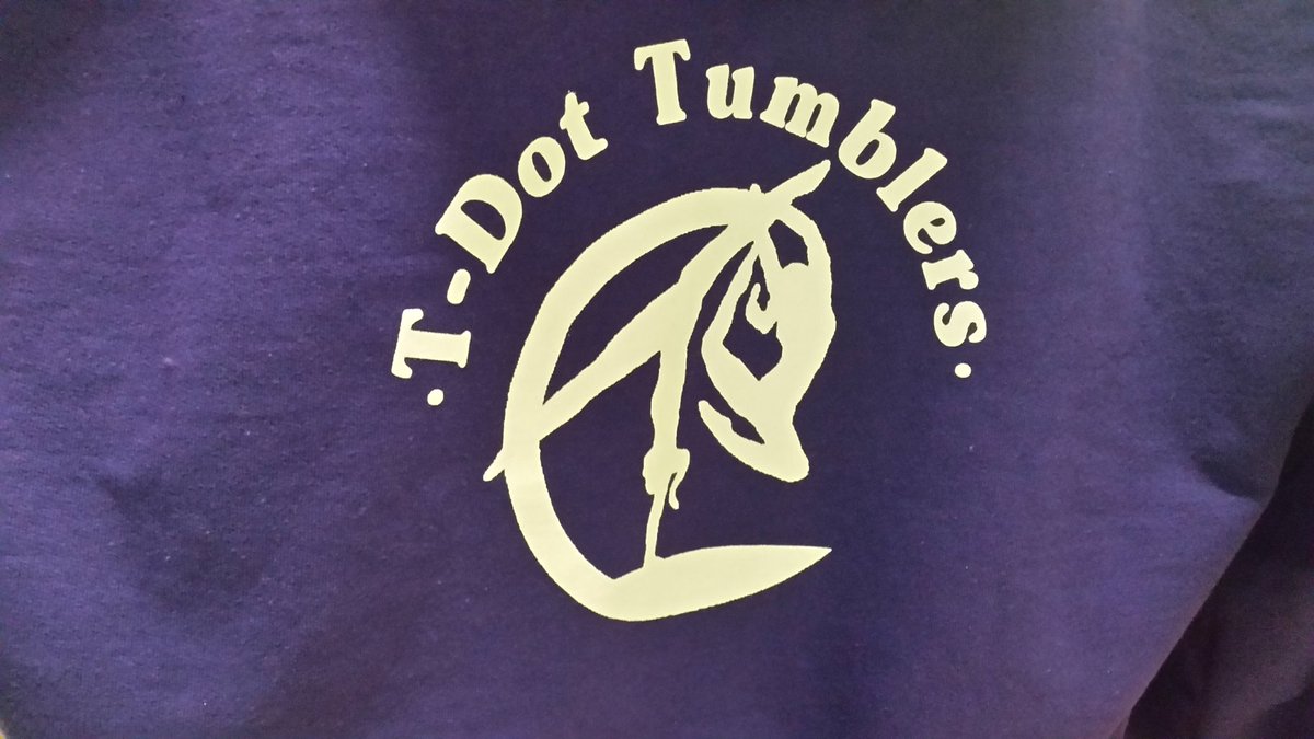 At T-Dot Tumblers this morning,  where we recently registered 15 youngsters for gymnastics.