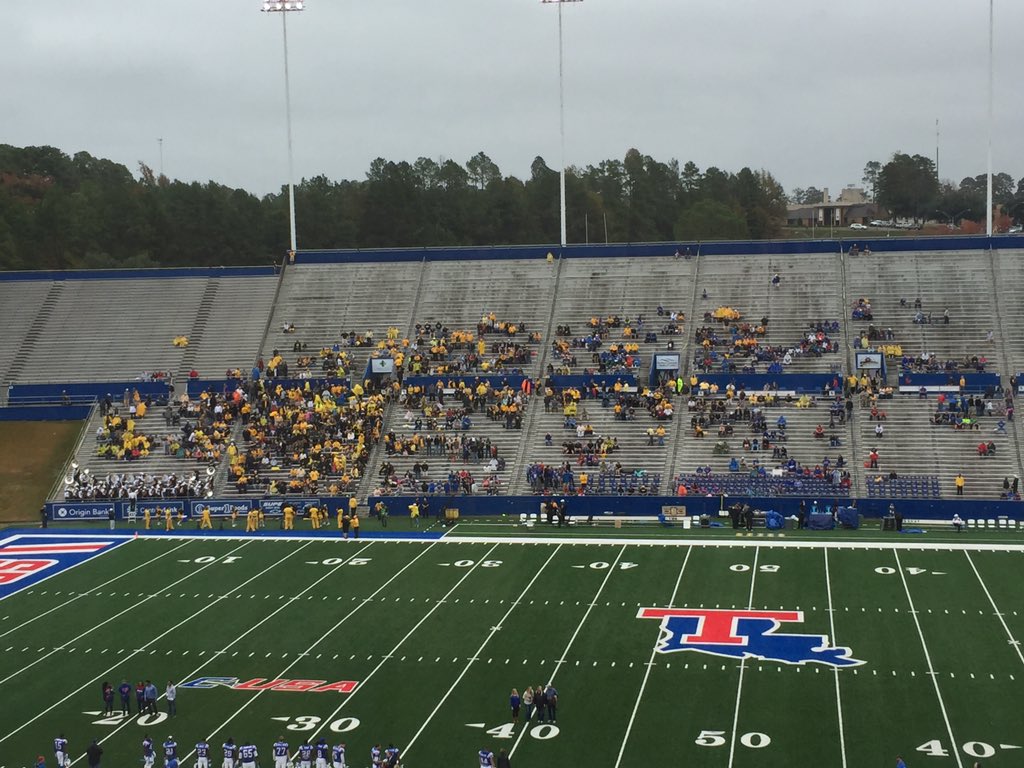 Kemp__Jake's tweet photo. Large contingent of USM fans in Ruston, LA. https://t.co/lkKx6VMWLa