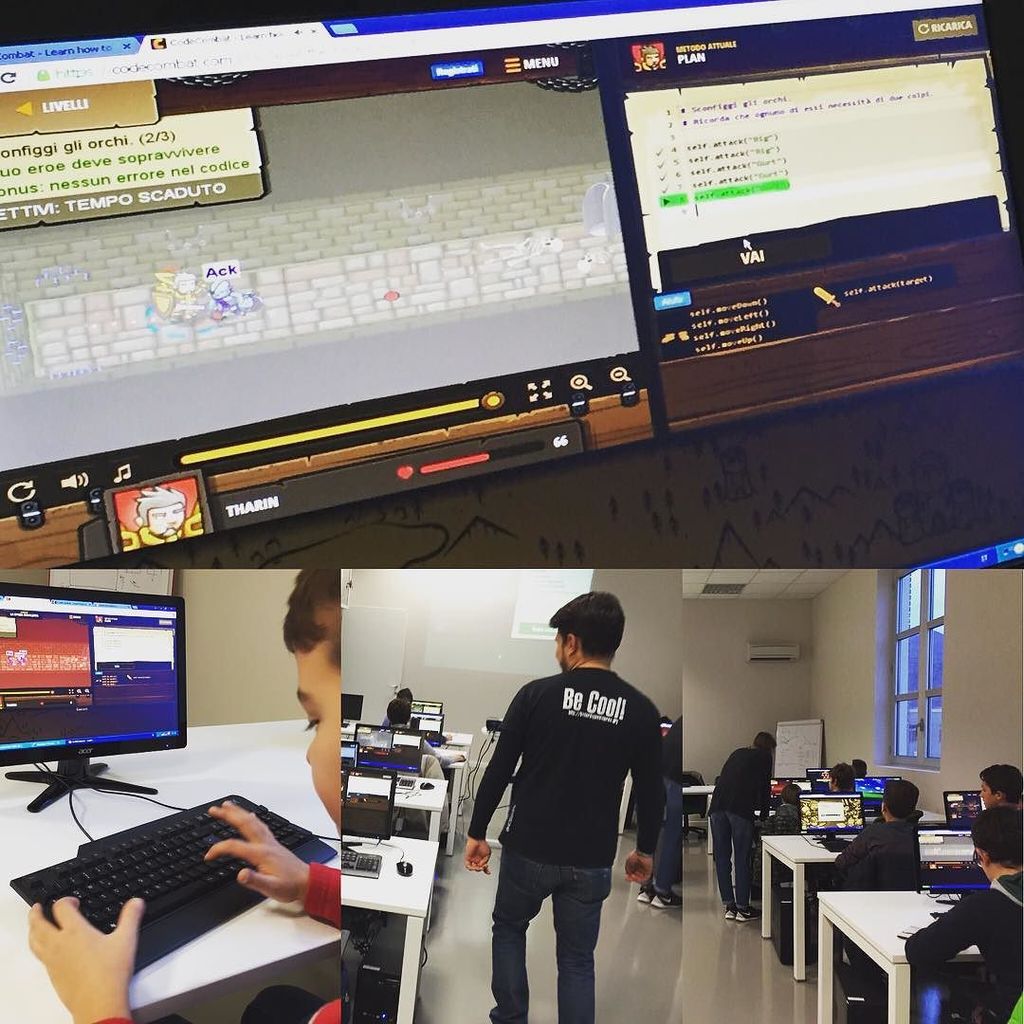 Coderdojovno's tweet image. Oggi a #coderdojovaldarno abbiamo sconfitto degli orchi a suon di #Python! 
#coderdojoital… ift.tt/1XyvZSL