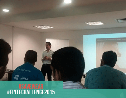 SaveWear_'s tweet photo. ¡Gracias al #FintechChallenge2015  @Fintechallenge  por la charla sobre admob ¡Muy interesante! #SaveWear presente. https://t.co/hFWlS2qUYM