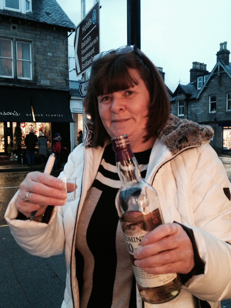 robertsonswhisk's tweet photo. Wet and windy in Pitlochry today but it didn't drown the great taste of tomintoul 10yo #tastetomintoul https://t.co/rsuSR2w9T8