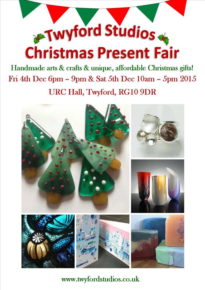 TwyfordStudios's tweet photo. Twyford Studios Christmas Fair 4th &amp; 5th Dec 2015 at URC Hall, Twyford, Berks, RG10 9DR! @getreading @getwokingham https://t.co/cfv0fich98