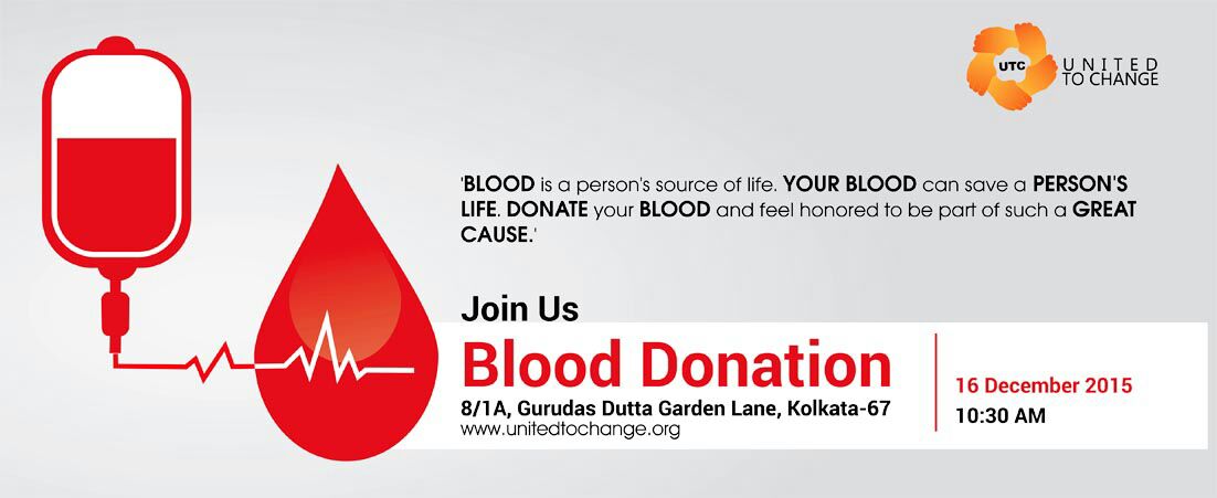 Imamol97's tweet photo. #Kolkata 'Donate BLOOD And Feel Honoured To Be A Part Of Such GREAT Cause! Join Us On 16 Dec! #UnitedToChange https://t.co/Bll8oPro88