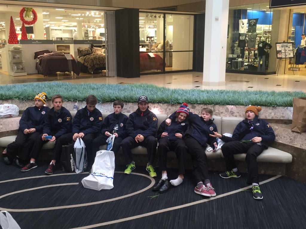 HHFHugger's tweet photo. Shopping with the boys. I think they're bored. #hockey weekend #shopping sucks https://t.co/LZG9juSoZH