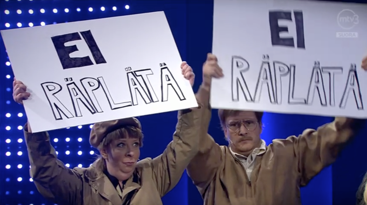 MTVPutous's tweet photo. Kriittiset Pirita Vänttinen ja Kimi Linja tekivät Putous comebackin! @JKokander @HeikkiPaasonen #putous https://t.co/HTrNsrAAAW