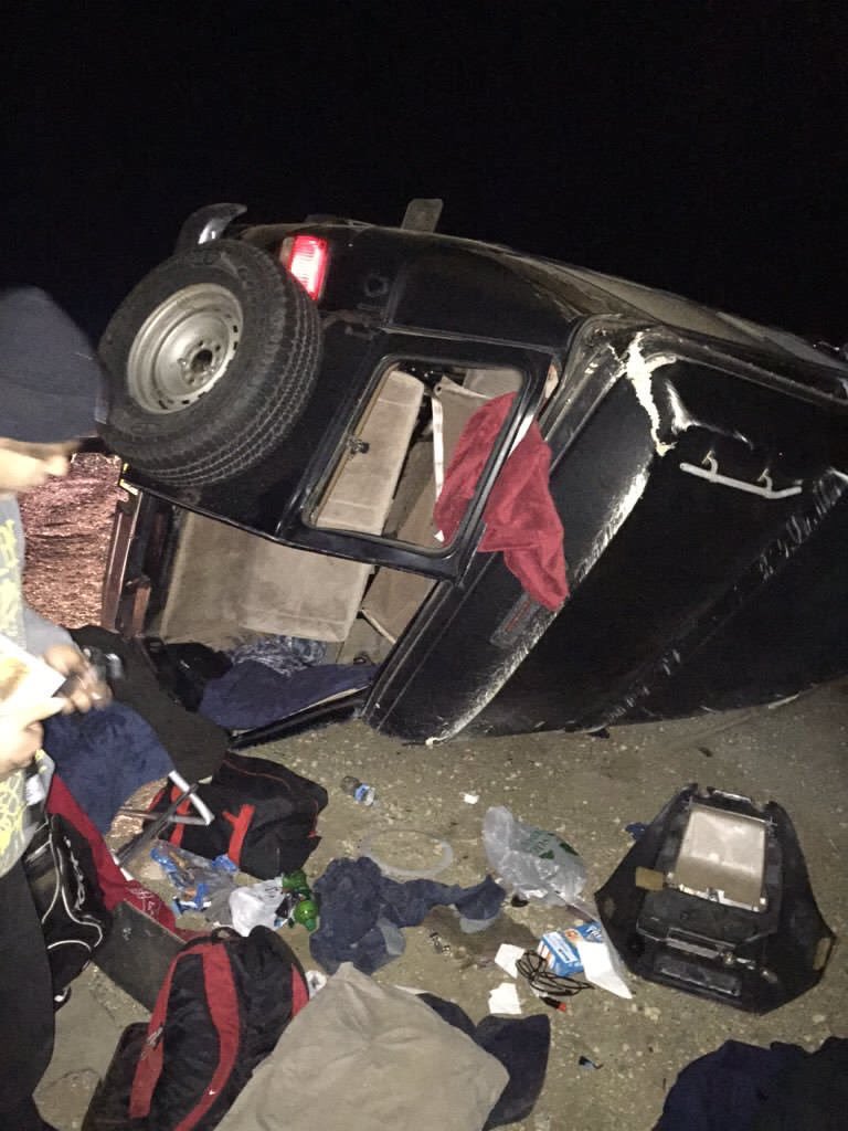 S_Suspension's tweet image. Flipped our van last night. We&apos;re okay, just trying to get a replacement and continue tour. m.gofund.me/jwccnyn5