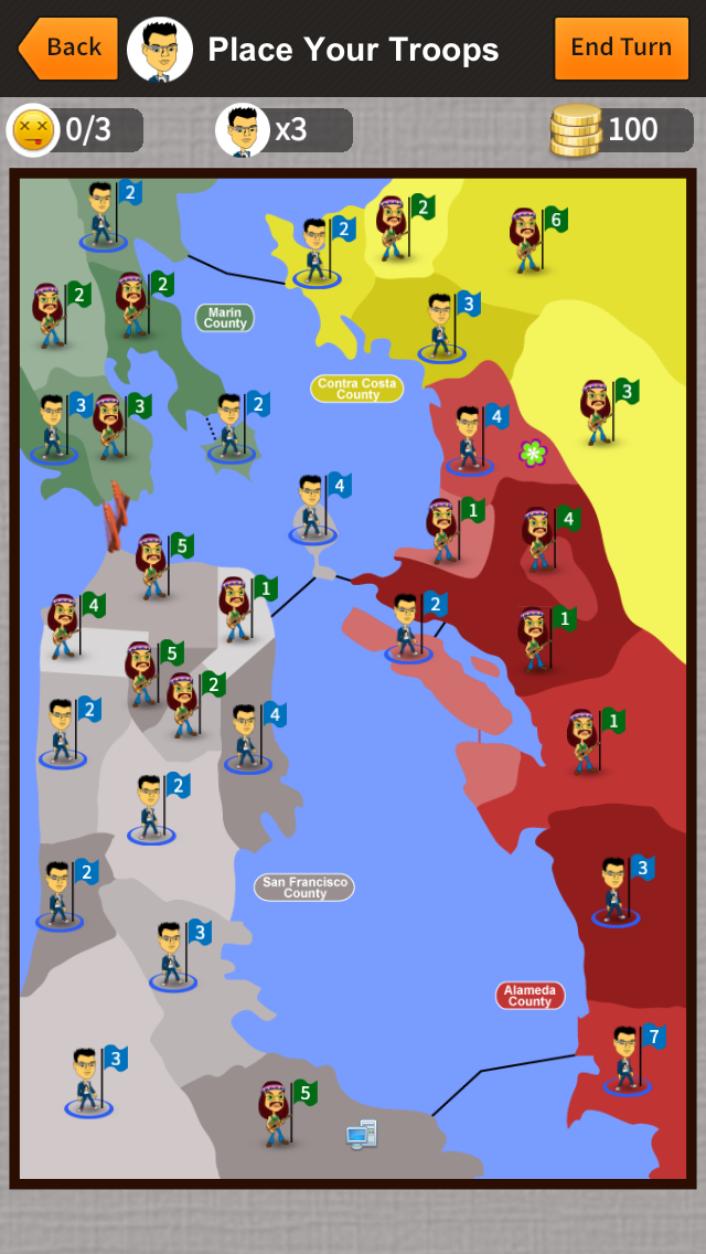 tribedomntion's tweet photo. New game indicators, new county labels and cardboard texture around the map! #gamedev #screenshotsaturday #indiedev https://t.co/MMCUbhWhiQ
