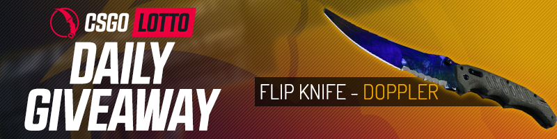 CSGOLotto's tweet photo. DAILY GIVEAWAY!

Flip Knife Doppler (FN)

RT+Follow, more ways to enter here: https://t.co/SFl8kWVh4q 

GLHF! https://t.co/7omuUACMCY