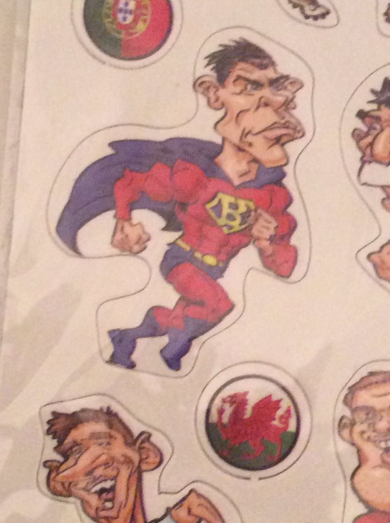 ToshFan44's tweet photo. My daughter just had a #SuperBale @GarethBale11 fridge magnet from the @MOTDmag https://t.co/EznJHmEdcZ