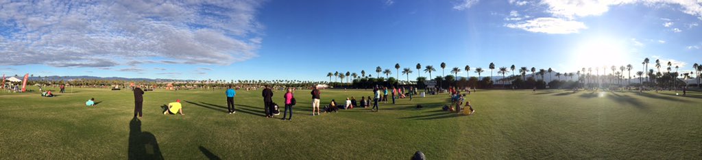 NEC_FH's tweet photo. Pano shot of the last games today. Another 9 hours of finding #FuturePilgrims in the books. #Cali #Festival #USFHA https://t.co/h0PDyDyV2X