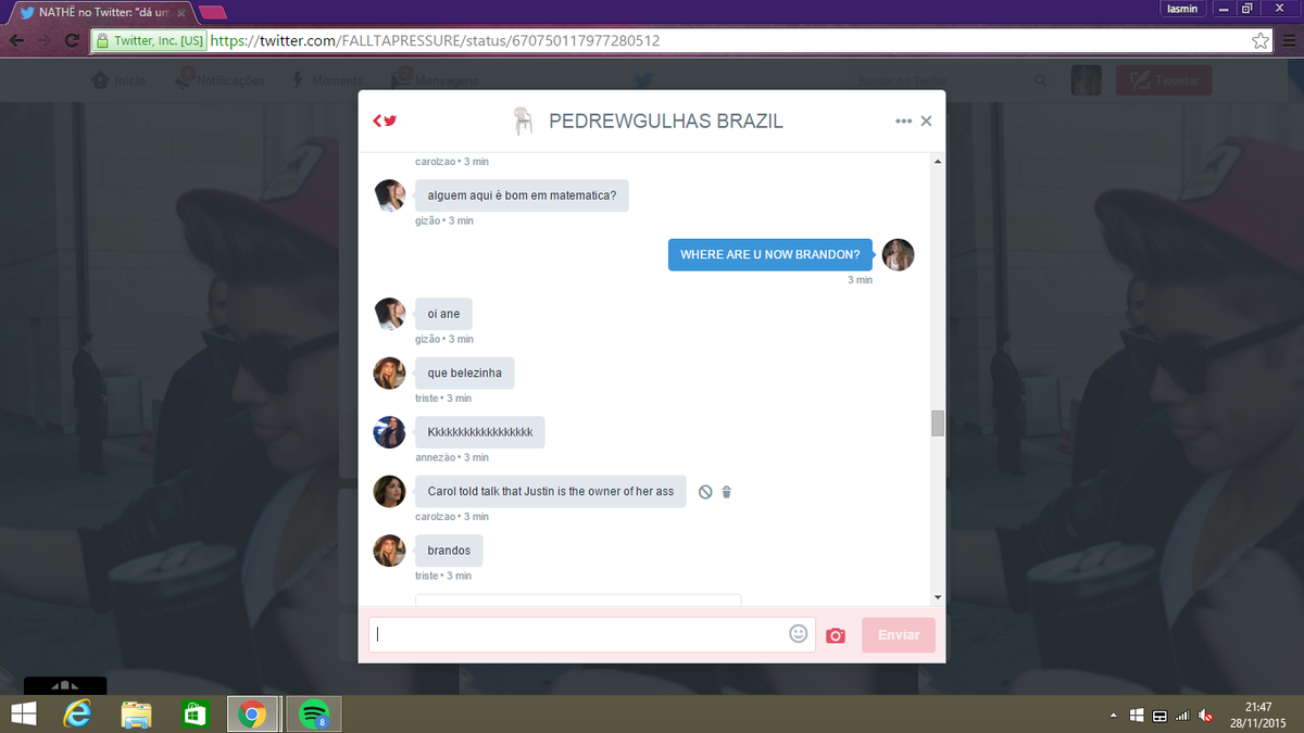 thebizzlesttan's tweet photo. PEDREGULHAS BRAZIL MELHOR GRUPO E BRANDON É O MELHOR #askbelieber https://t.co/y4RwL4hlSz