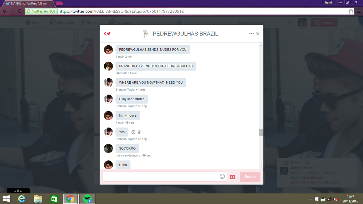 thebizzlesttan's tweet photo. PEDREGULHAS BRAZIL MELHOR GRUPO E BRANDON É O MELHOR #askbelieber https://t.co/y4RwL4hlSz