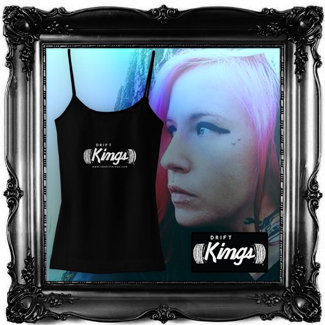 The_DRIFT_Kings's tweet photo. #DRIFTKings #LadyDrift Apparel is Here! Black White SpaghettiStrap premium Cotton #TankTops https://t.co/IgzYoh1iSN https://t.co/Y1Ktwdz60X