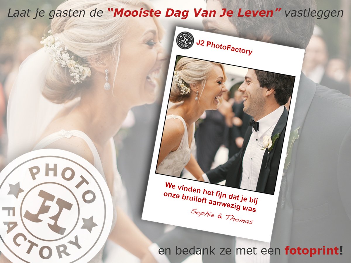 J2PhotoFactory's tweet image. Laat je gasten hun foto's van jullie #MooisteDag met je delen en bedank ze met een foto bit.ly/1YA7vuP
