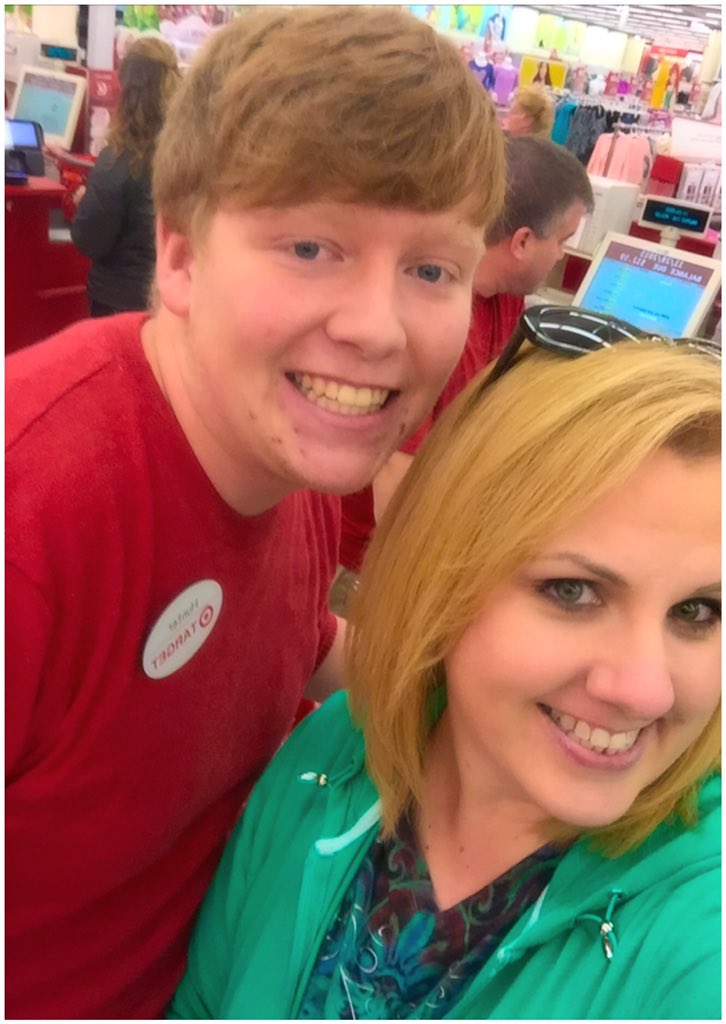 angelajulius74's tweet photo. Oh Hunter...You made my day! #HunterAtTarget https://t.co/730iIpZUKR