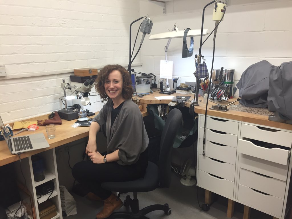 Nickfarrow9's tweet photo. Wonderful crafty day @Cockpit_Arts Holborn today! Fab @QESTcraft scholars @jessicapooleLDN @bespokeshoe def visit! https://t.co/RXxoeQOMbc