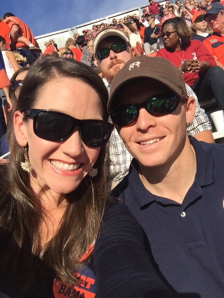 MegsAdele's tweet photo. Sweating our butts off!!! #WarEagle  #BeatBama https://t.co/wiaxaSe08L