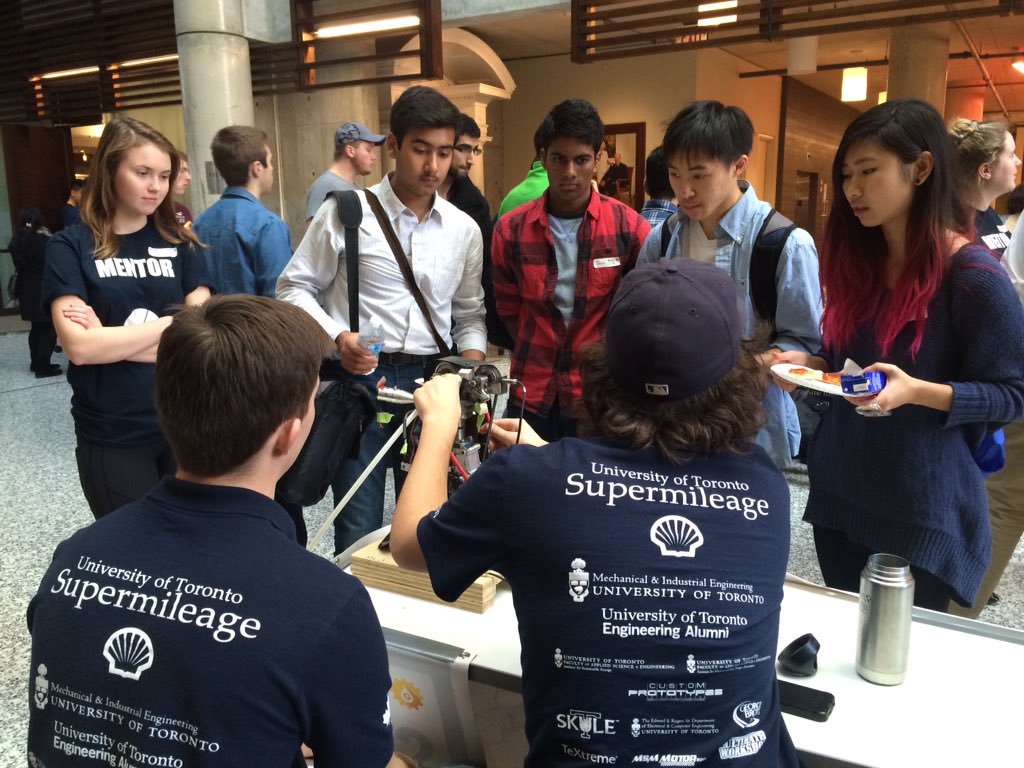 Showing some high school students how awesome our engine is today at the <a href="/HiSKULE/">Hi-SKULE</a> design competition! #engineering