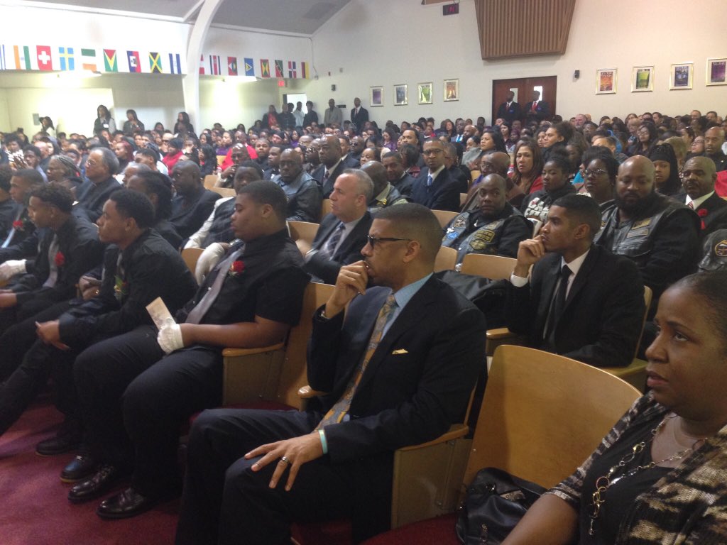 A tragedy but great to see widespread community support this morning celebrating J.J's life.