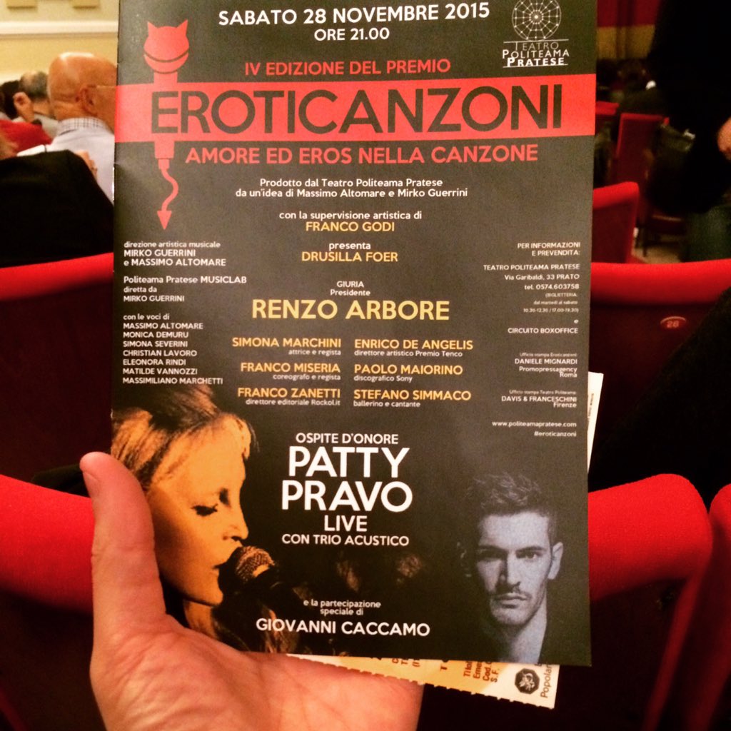 Stradabella's tweet photo. Here we go! ✌🏼 #pattypravo #ilbellodi #prato #toscana #tuscany #show #renzoarbore https://t.co/0kM4FFdGeC