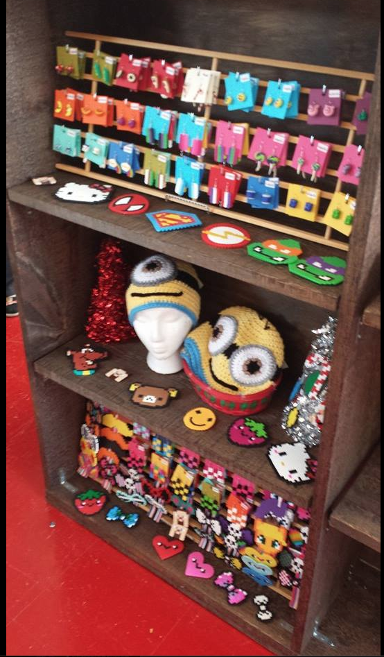 Heart Becki makes fun fimo clay earrings, handmade peeler bead creations and more, plus she has some wicked vintage!