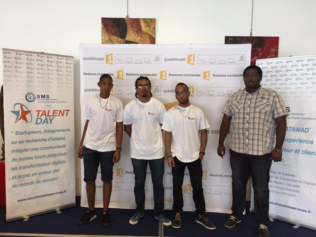 alaindolium's tweet image. @TALENTDAYbySMS 2eme édition, 4 talents passionnés du Numerique repérés à pointe à Pitre
