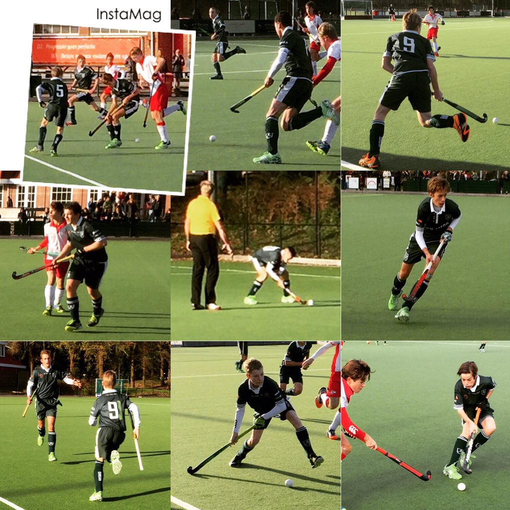 HCRotterdamJB1's tweet photo. Alle varianten vandaag: veldgoal, doelpunt uit sc en sb:) en dat door #teamwork! #hcrotterdam. #landelijkjongensB https://t.co/L651lUB2Un