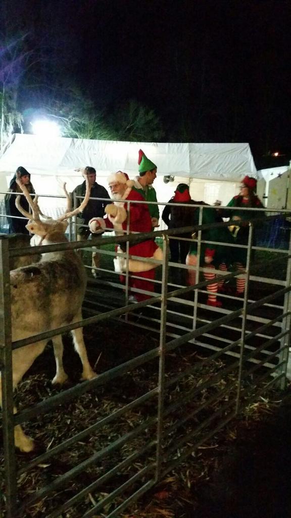 BettsOfBrandon's tweet photo. Santa and his elves left the grotto this evening to feed the reindeer 😃 @SharonFairweath #burychristmasfayre https://t.co/L0RDcYwN8k