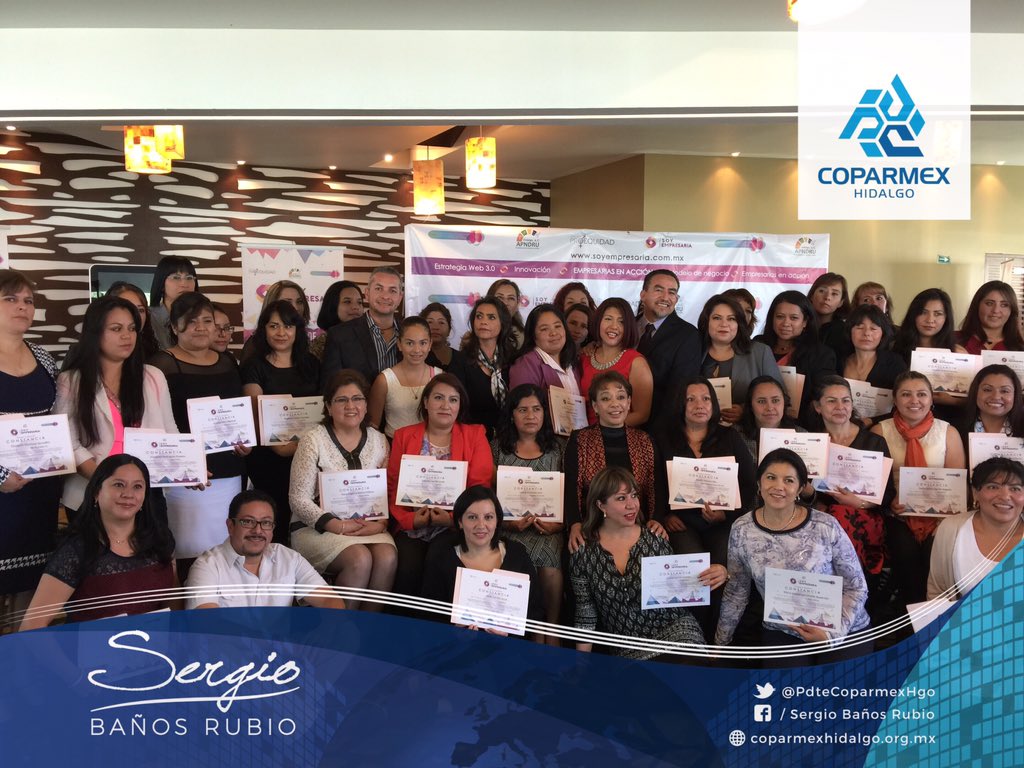 PdteCoparmexHgo's tweet photo. Felicito @APNDRUAC y @AMMJEHGO por la gran labor de impulsar y apoyar a #empresarias #Hidalguenses #emprendeway https://t.co/nJBOzB8X6u