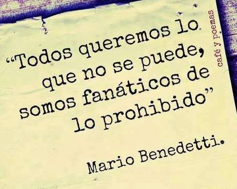 Fanáticos de lo prohibido, eso somos.