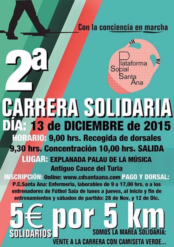 plataformsocial's tweet photo. La marea solidaria vuelve!!! 5km solidarios, te apuntas? Vente a correr y/o animar! https://t.co/GqKeZjfQow