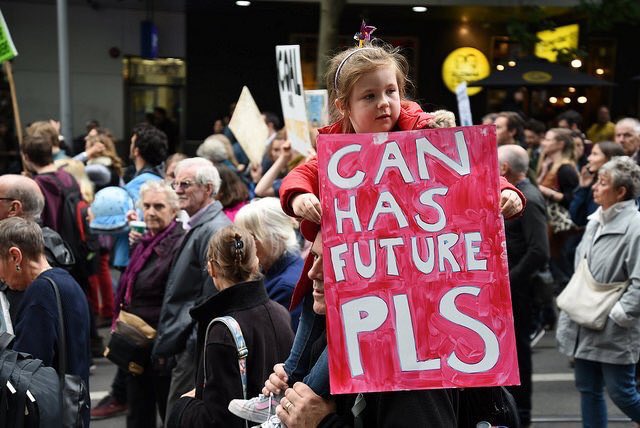 I think <a href="/ecotist/">(moved to BlueSky!)</a> may have found the best #climatemarch placard yet