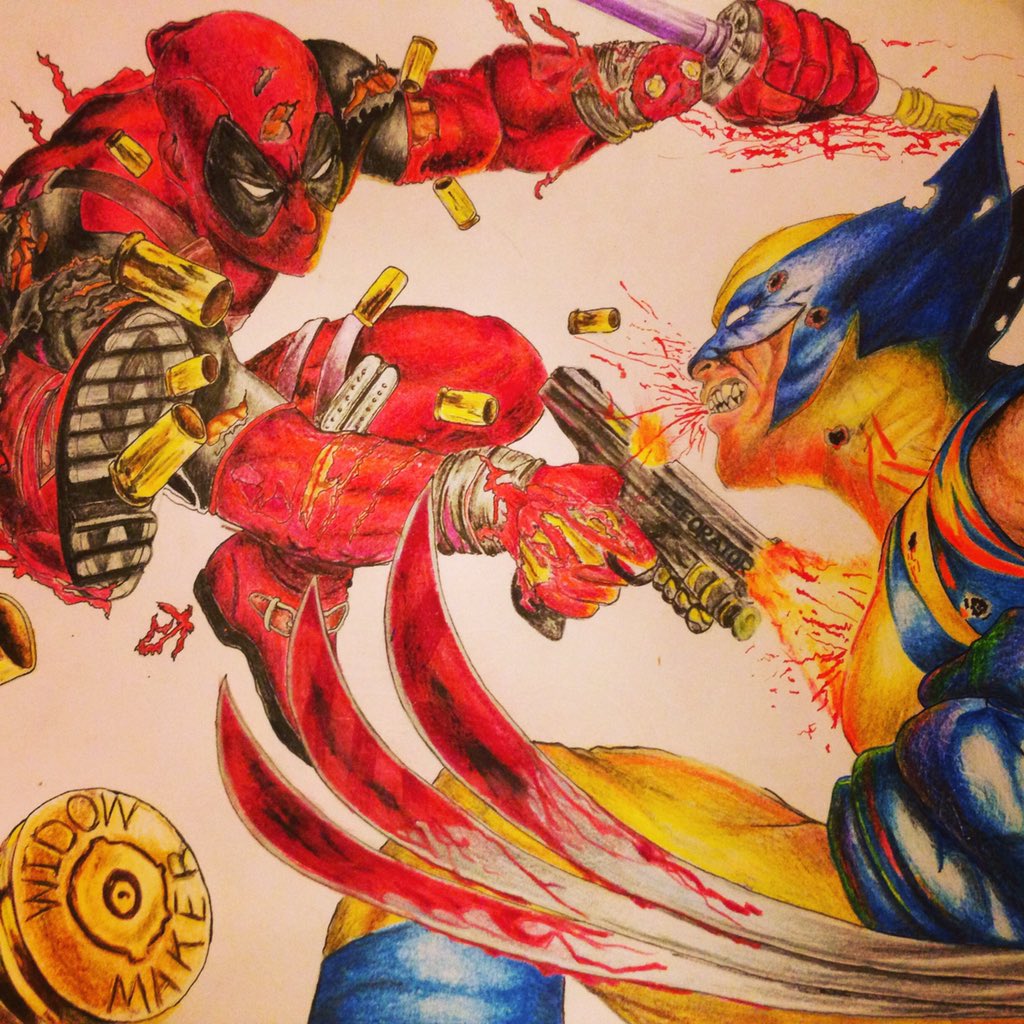 edcurran666's tweet photo. #marvel #wolverinevdeadpool #deadpool more to follow, #artisticninjutsu https://t.co/OLKoOLxhOn