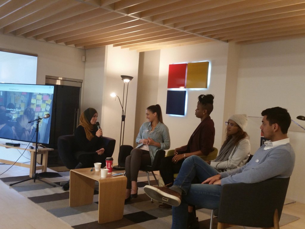 ilanabenari's tweet photo. So great speaking @EdCampToronto #edcamptoronto today on #socent + #education @21Toys Thx @RusulAlrubail @mustefaJ!! https://t.co/jQFFKAn1GX