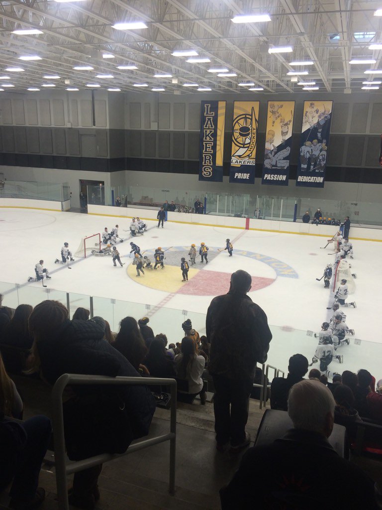 PLboyshockey's tweet photo. The future of PL hockey looks bright as we watch the mites between periods! #plsha https://t.co/enFgZhTMaR