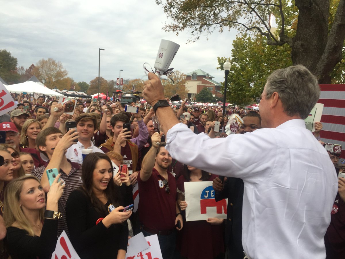 Haley Barbour brags about Jeb Bush mammoth crowd LOL